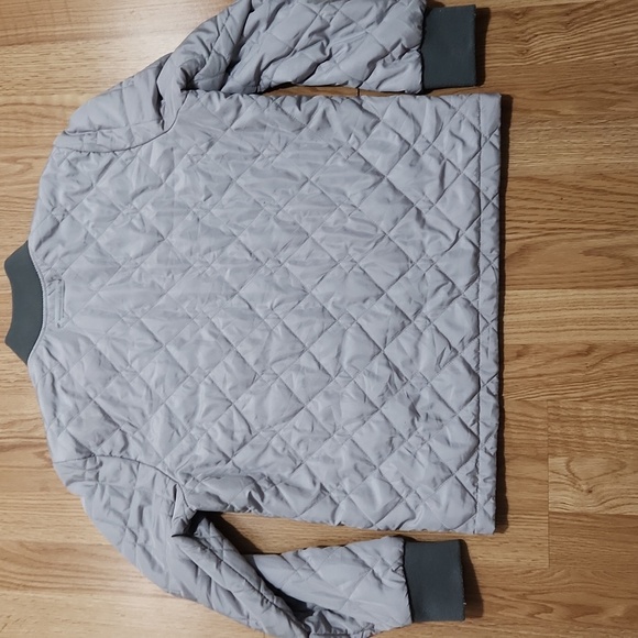 Abercrombie & Fitch Quilted Reversable Full Zip Womens Jacket Size Large - Picture 4 of 13